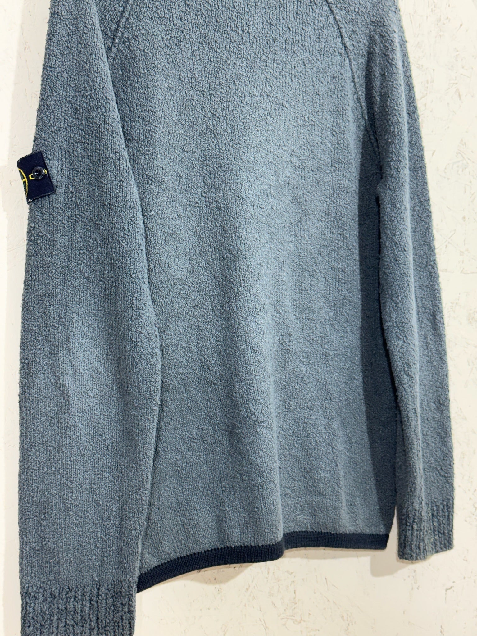 pull Stone Island Gris Crewneck Badge Compass - L - Mixte