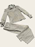 Ensemble Burton Carreaux Beige Femme Taille 38