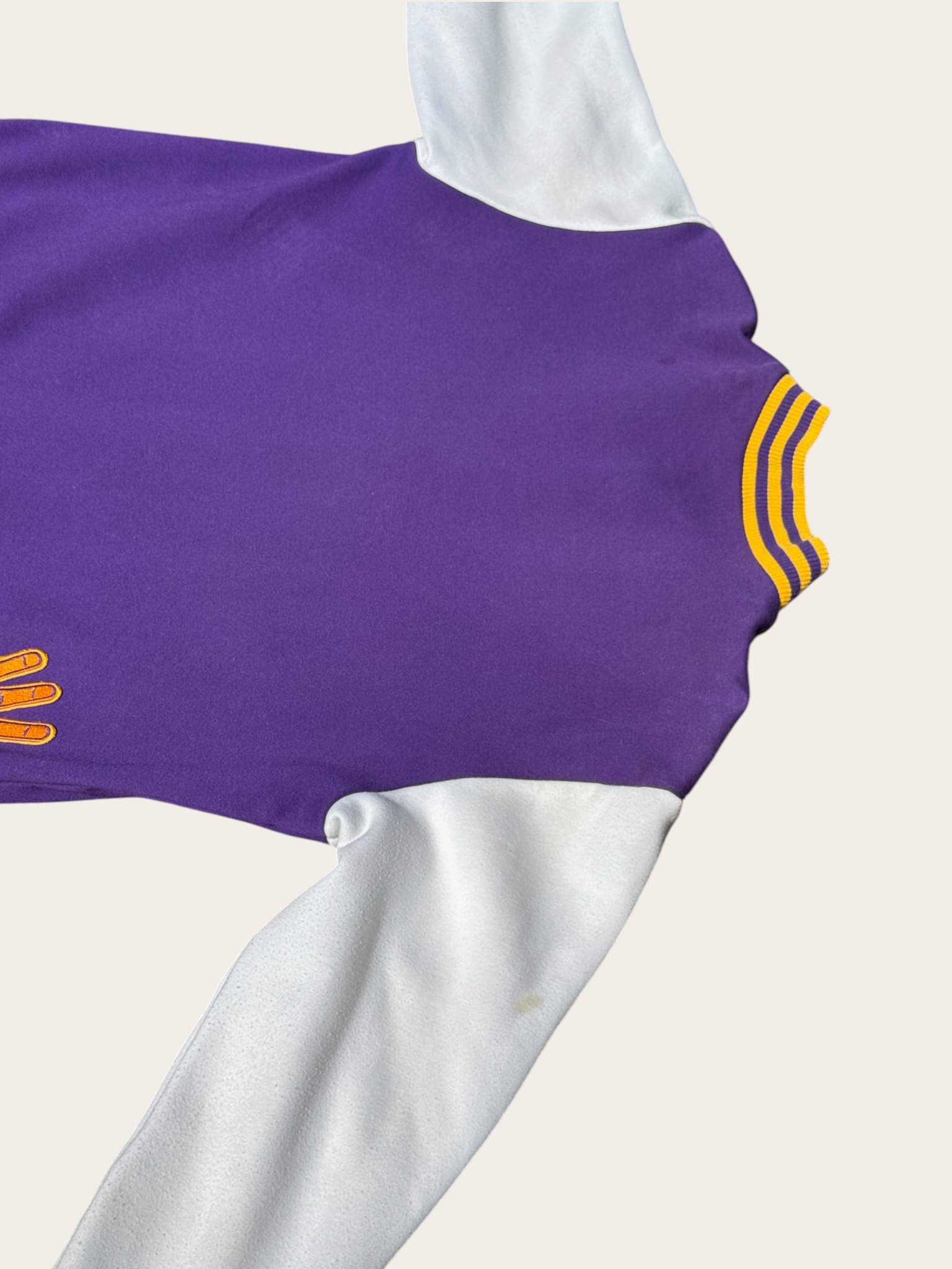 Adidas Originals Letterman Jacket Violet Blanc XL Homme