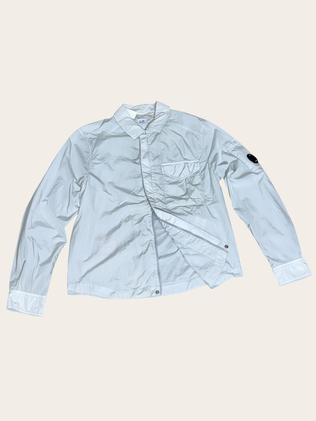 Veste C.P. Company Chrome-R – Gris métallisé – S – Mixte — vue principale
