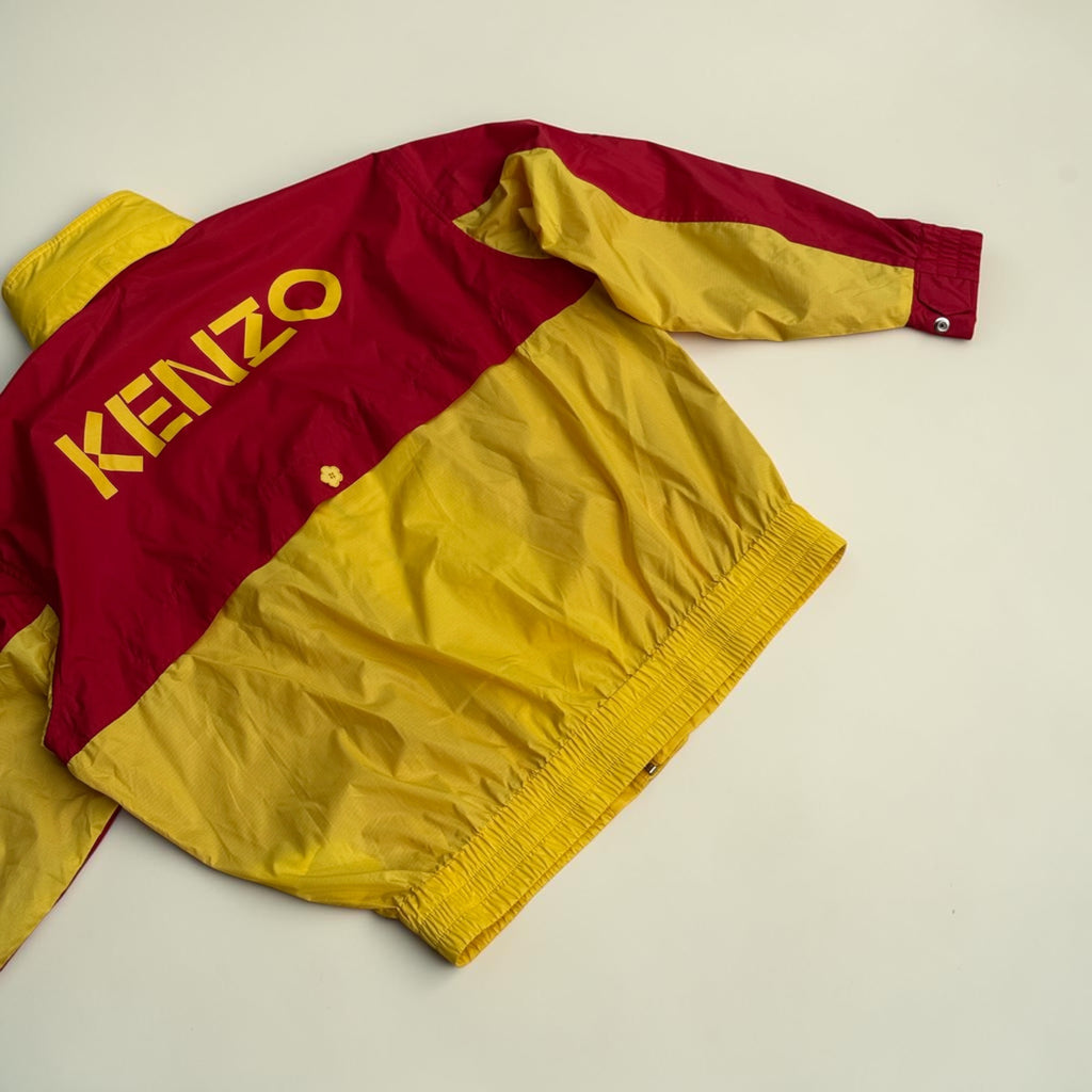 Veste coupe-vent Kenzo Paris – Rouge et jaune – M – Mixte — vue principale
