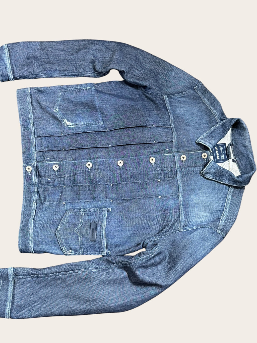 Veste Diesel en jean – Bleu brut – XL – Femme — photo complémentaire 2