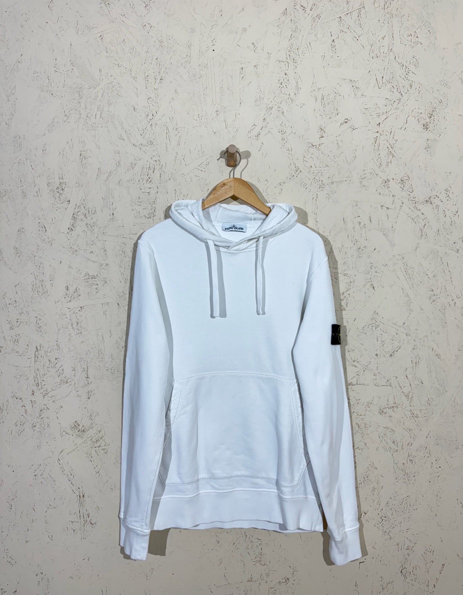 sweat Stone Island Blanc Badge – L - mixte