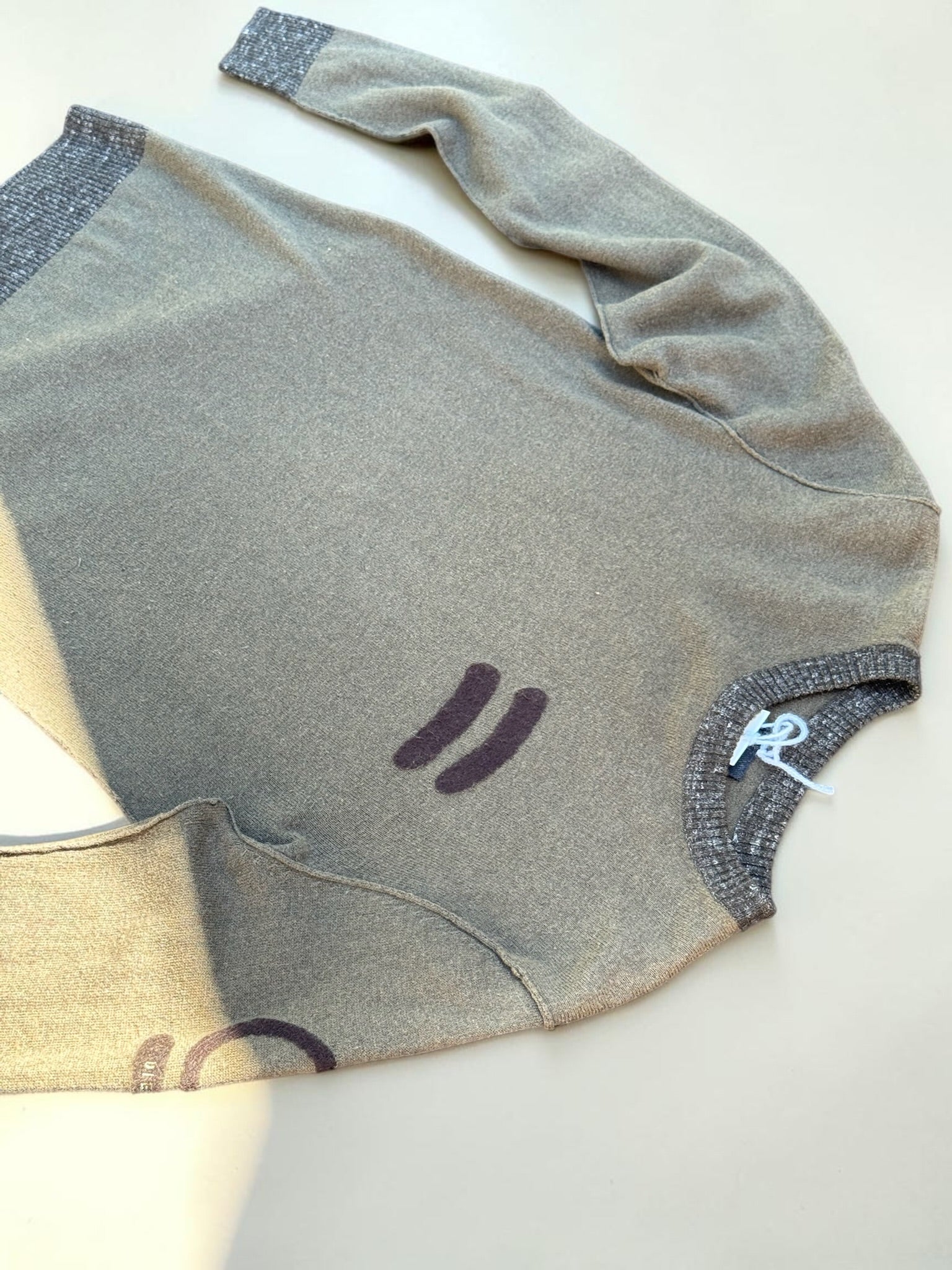 Pull Diesel Vintage Kaki Brun Femme M Années 2000