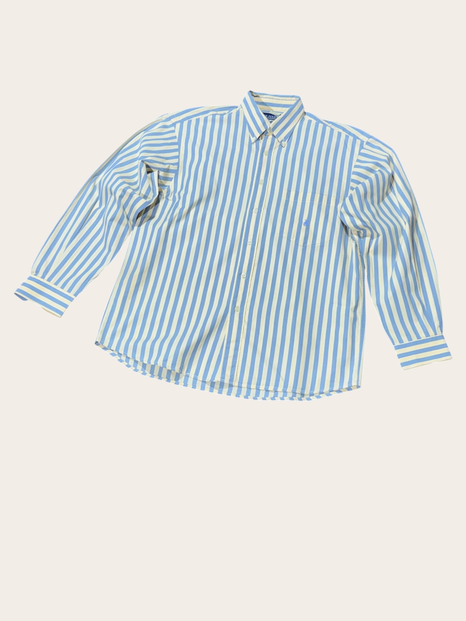 Chemise Peter Polo – Jaune et bleu – IV – Mixte — vue principale