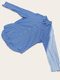 Ralph Lauren Check Shirt – Blue, White and Red – L – Unisex