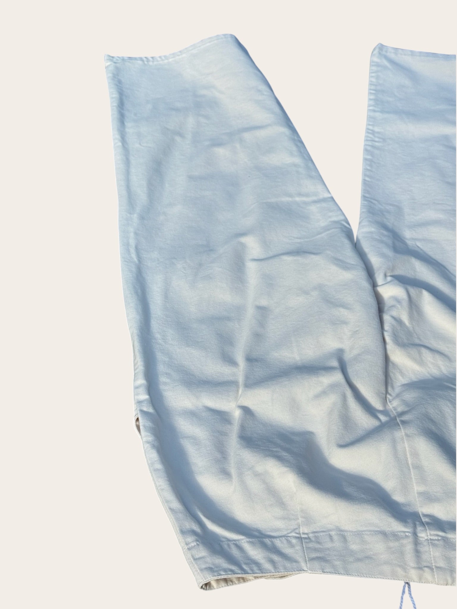 Blanc Bleu Pantalon Marin Blanc 44 Femme Vintage