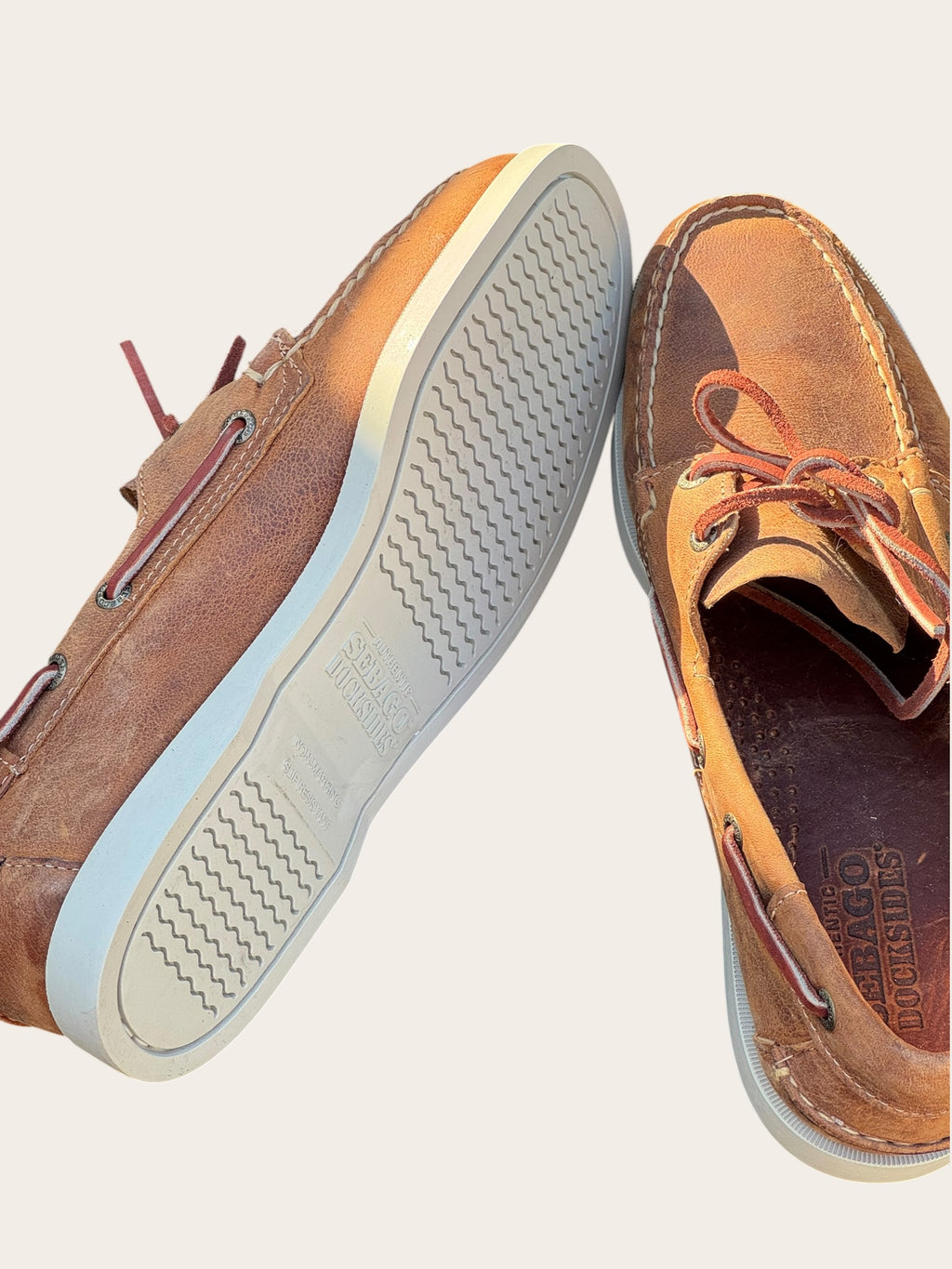Chaussures bateau Sebago – Camel – T.40 – Homme — photo complémentaire 4