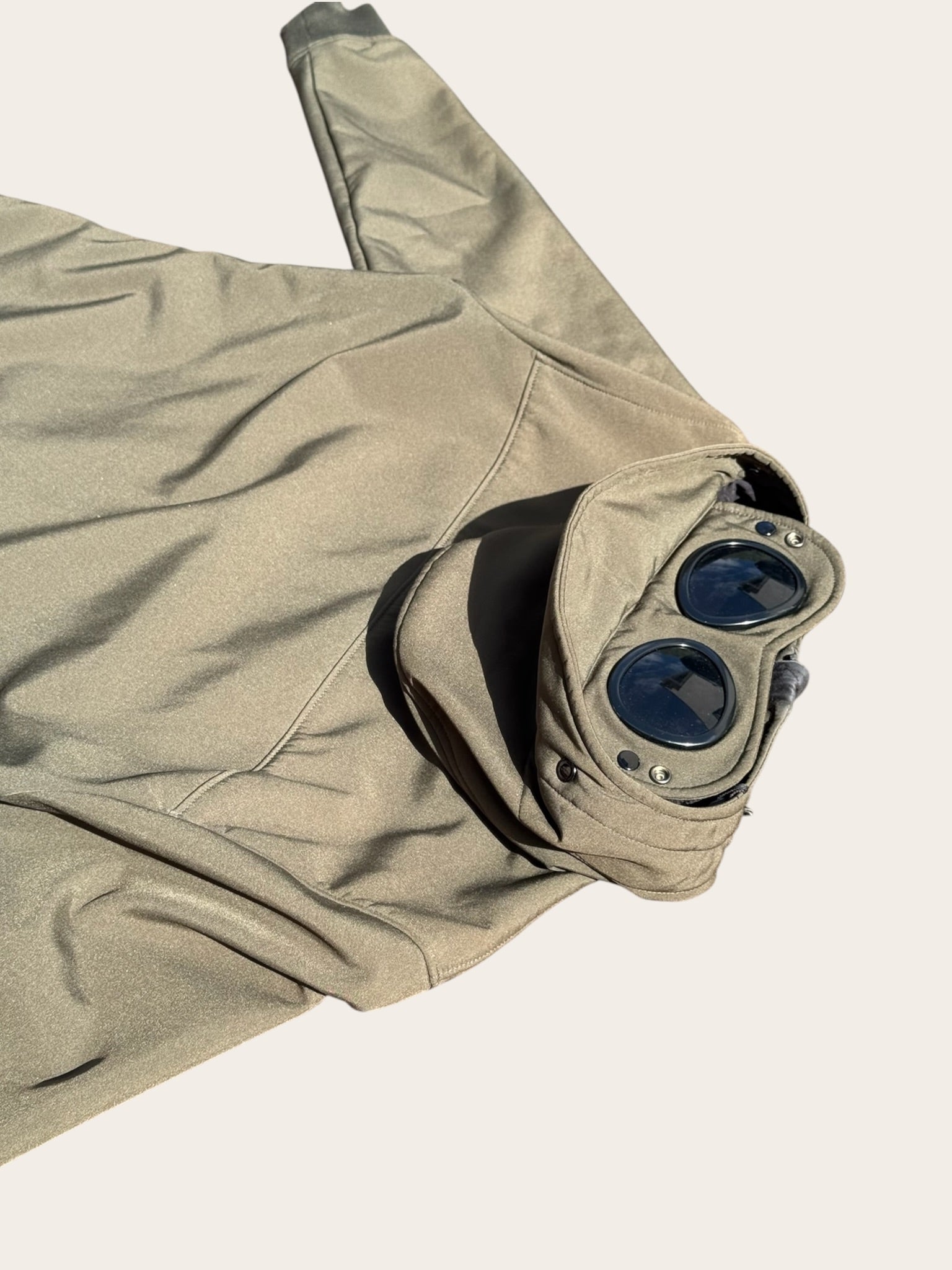 Veste C.P. Company Goggle Jacket Softshell Kaki Homme Taille S