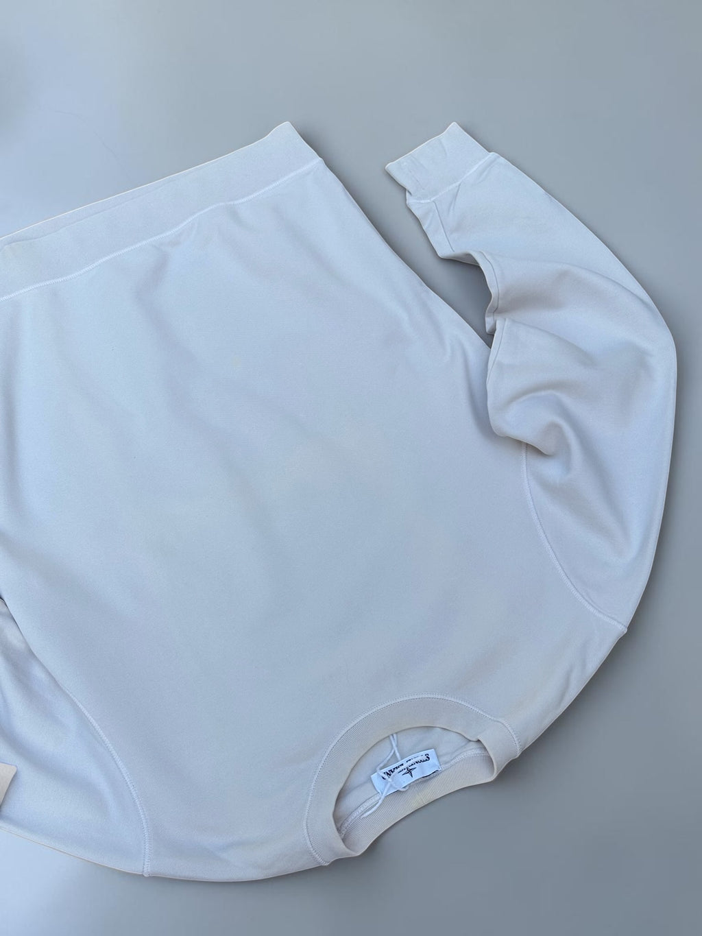 Sweat Stone Island col rond – Blanc cassé – XL – Mixte — photo complémentaire 5