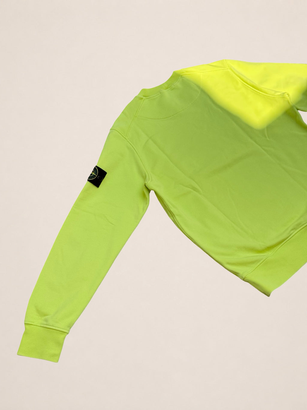 Sweat Stone Island col rond – Jaune fluo – S – Mixte — photo complémentaire 4