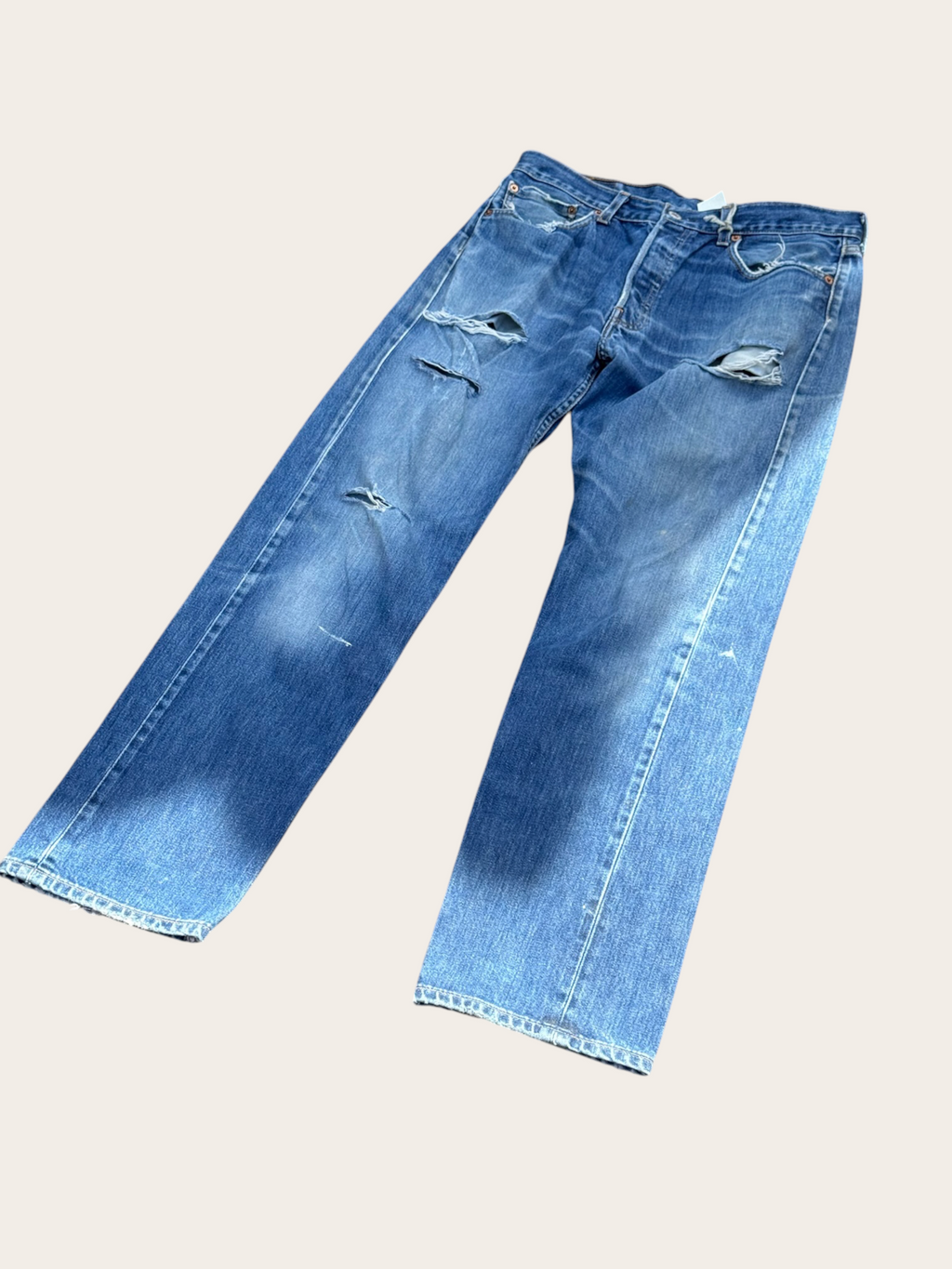 Jean Levi’s 501 Destroy – Bleu – W33 L32 – Mixte – Vintage — vue principale