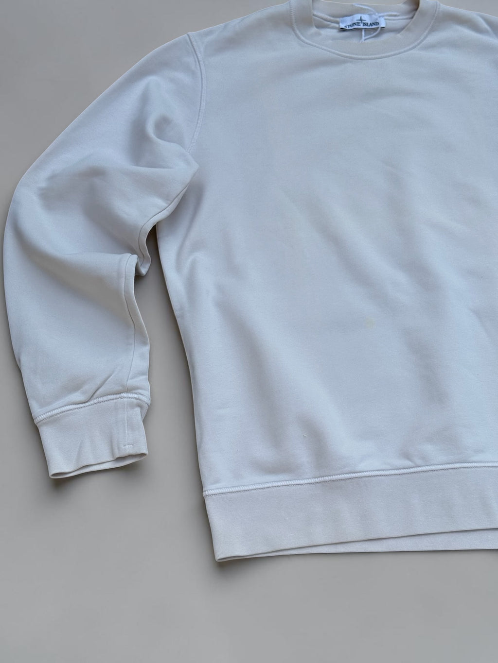 Sweat Stone Island col rond – Blanc cassé – XL – Mixte — photo complémentaire 4