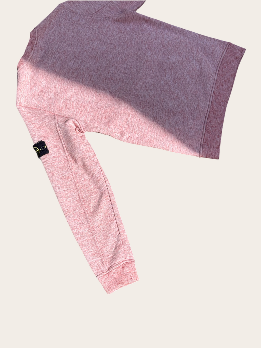 Sweat Stone Island col rond – Rose chiné – S – Mixte — photo complémentaire 4