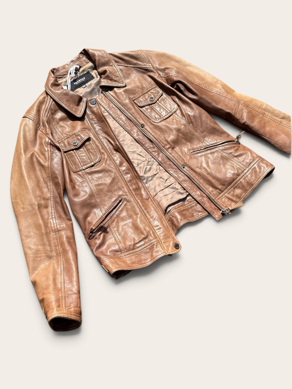 Veste en cuir – Oakwood – M – Femme