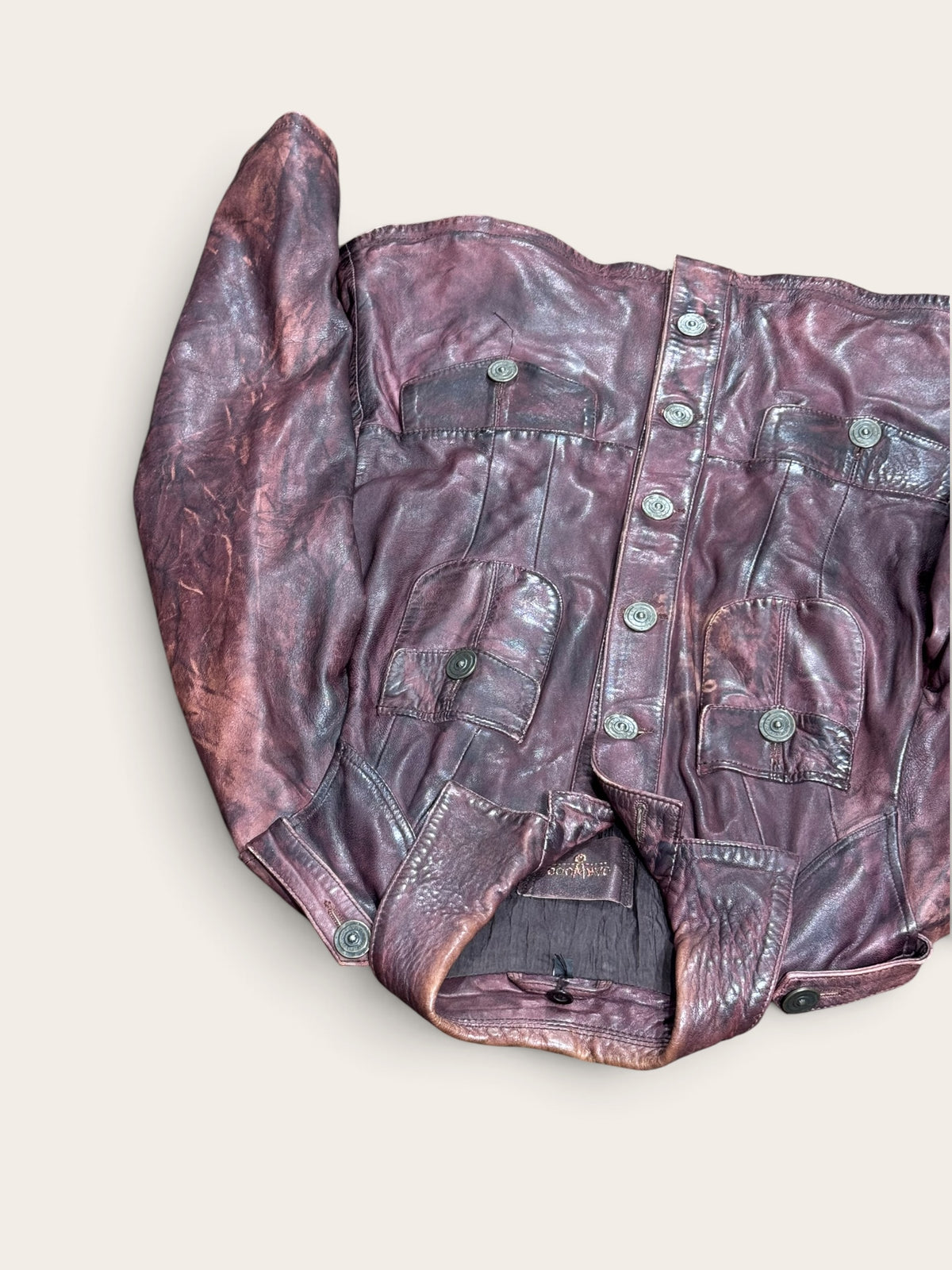 Veste en cuir – Oakwood – M – Femme