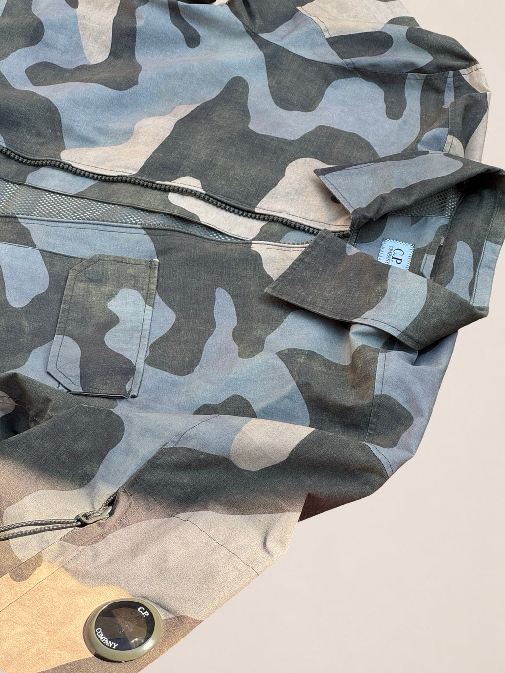 Veste C.P. Company Pro-Tek – Camouflage vert, gris et beige – S – Mixte — photo complémentaire 3