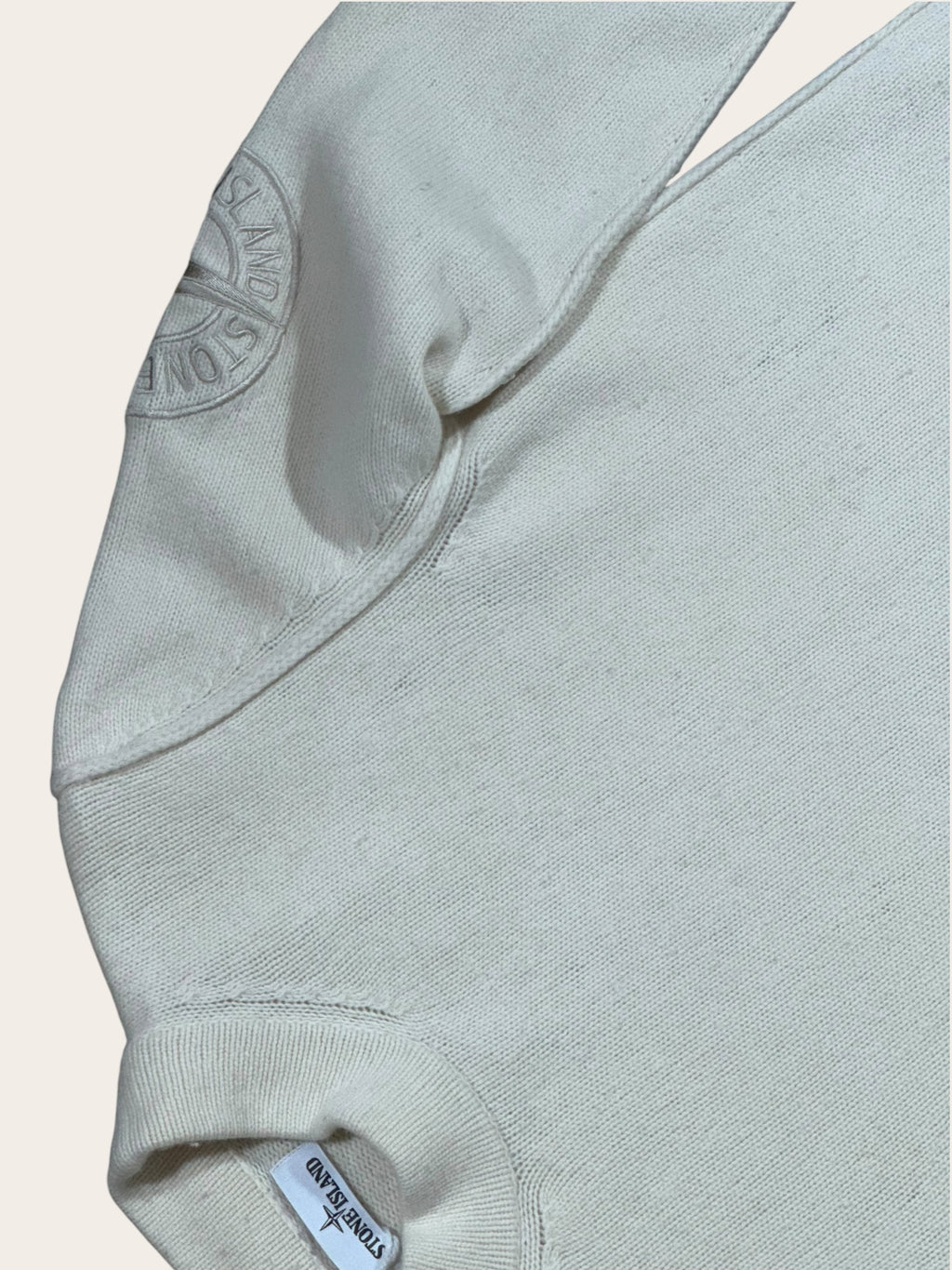 Pull Stone Island – Crème – M – Mixte — photo complémentaire 3