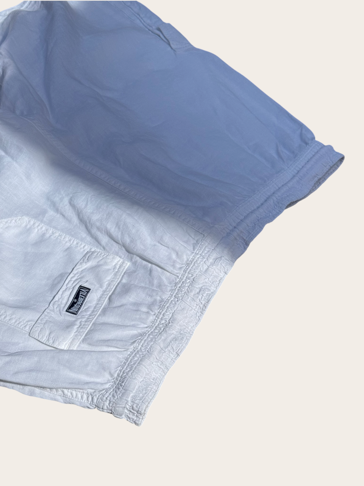 Vilebrequin Bermuda Cargo Blanc Lin XXL Homme
