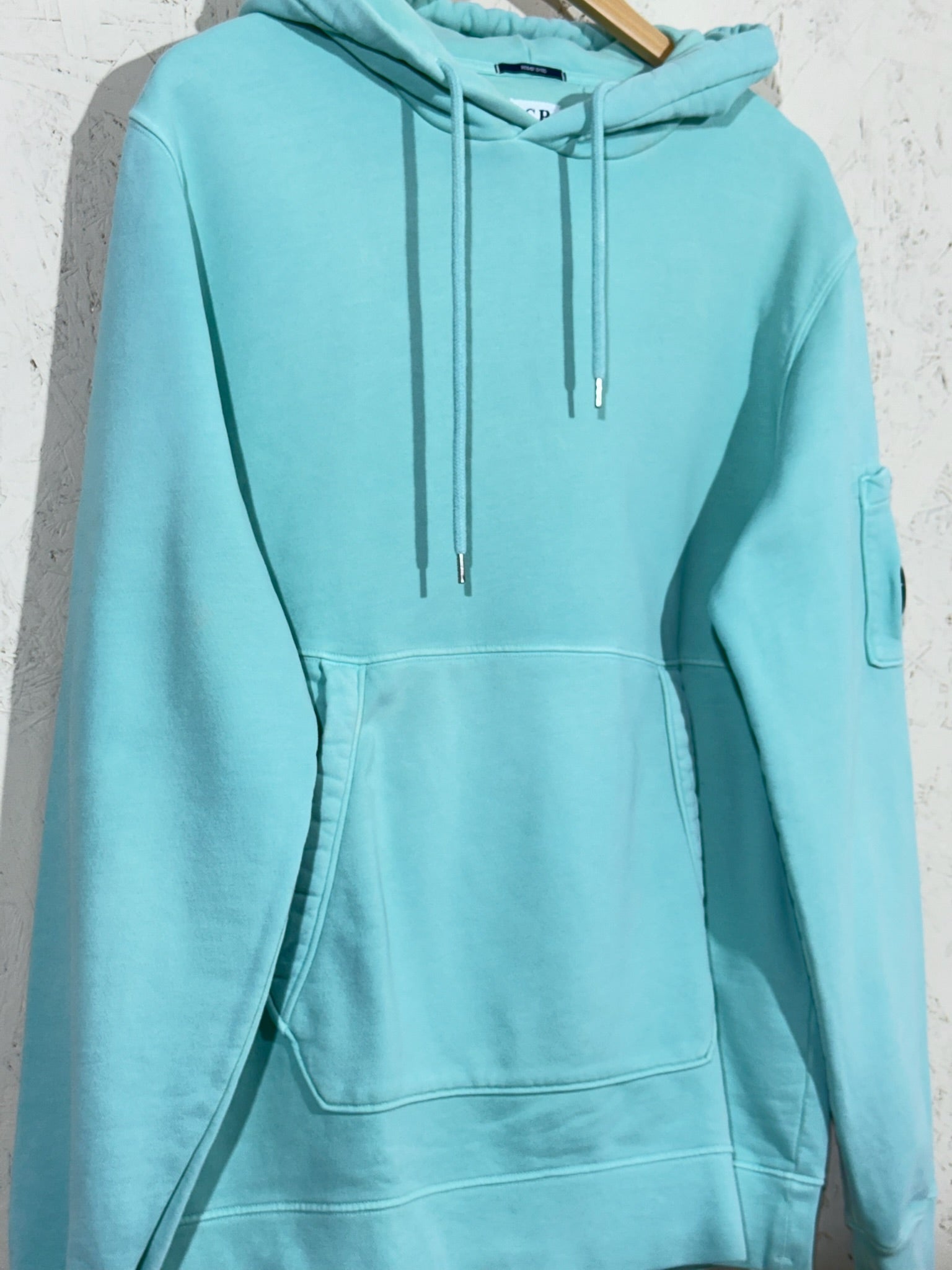 CP Company Hoodie Lens Sleeve Vert d’Eau XL Mixte