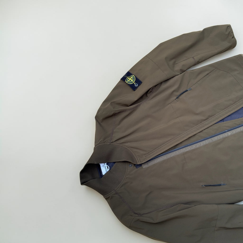Veste Stone Island Soft Shell-R – Vert olive – L – Mixte — photo complémentaire 3