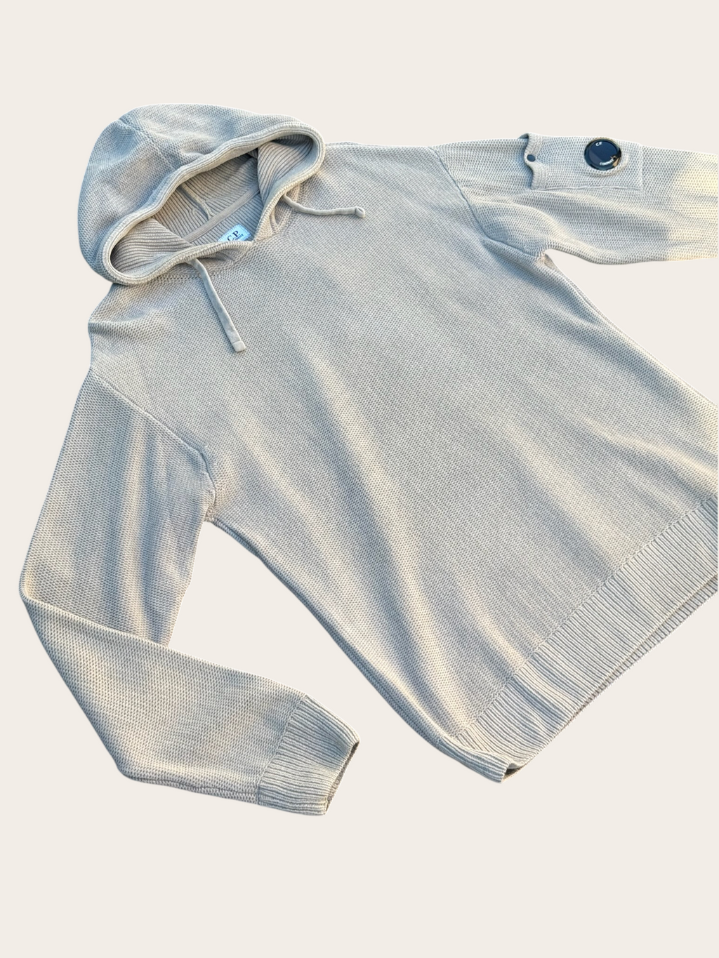 Sweat à capuche C.P. Company en maille – Gris – T.46 – Mixte — vue principale