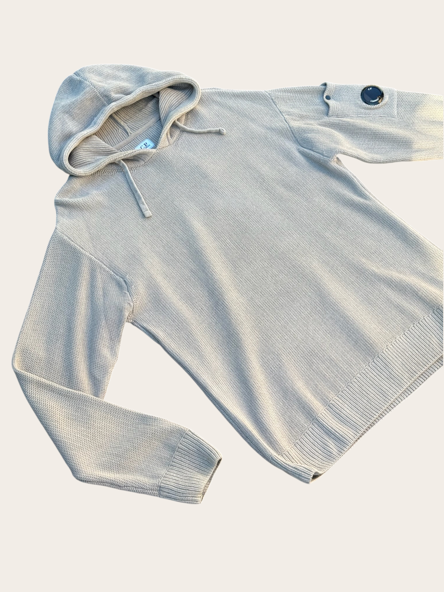 Sweat à capuche C.P. Company en maille – Gris – T.46 – Mixte — vue principale