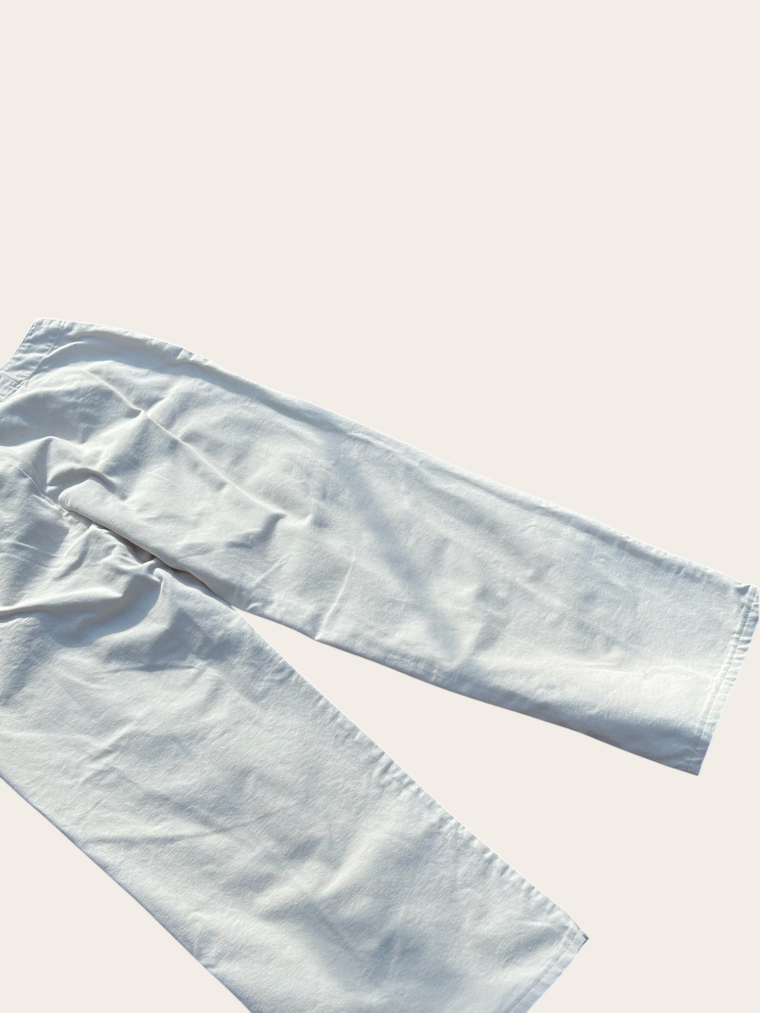 Blanc Bleu Pantalon Marin Blanc 44 Femme Vintage