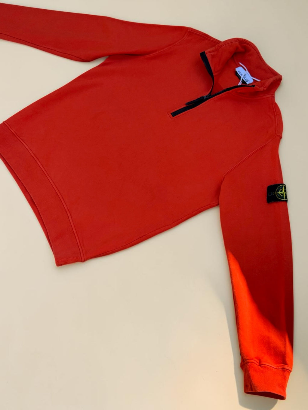 Sweat Stone Island demi-zip – Orange – M – Mixte — vue principale