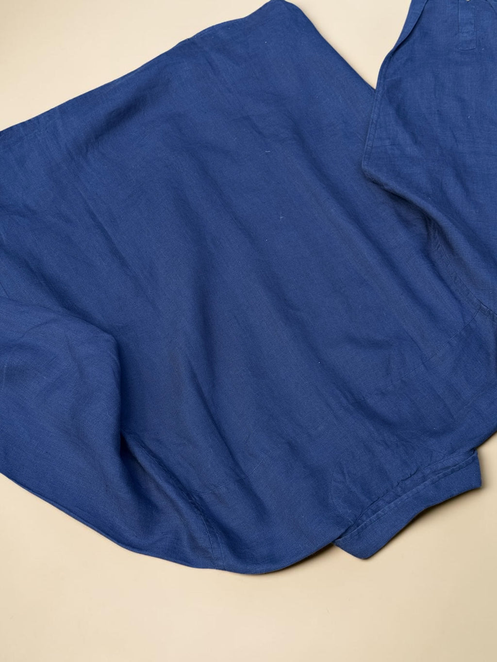 Vintage Chevignon embroidered linen shirt navy blue size XXL men's – view 6