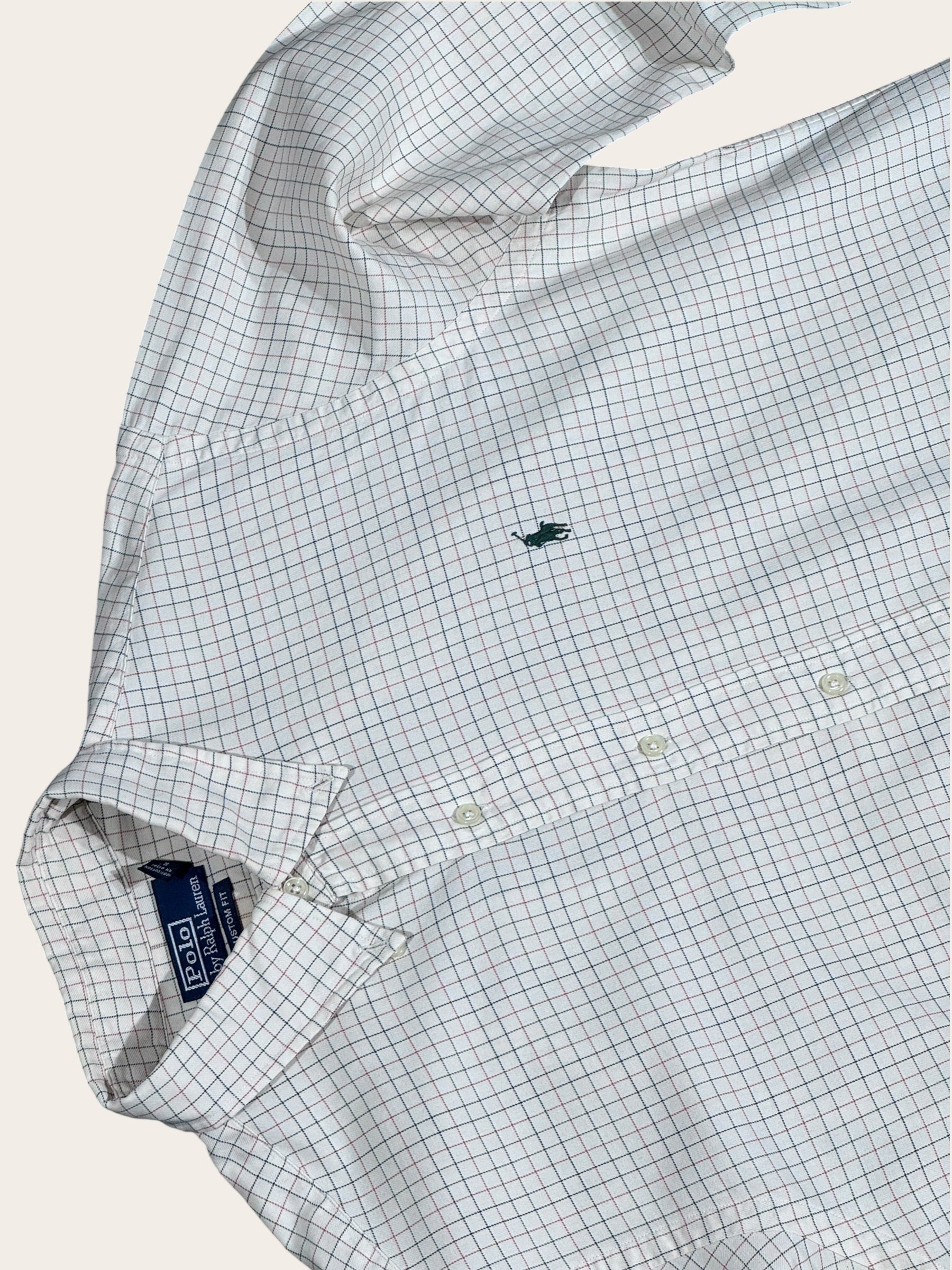 Chemise Polo Ralph Lauren à carreaux – Beige – L – Mixte — photo complémentaire 3