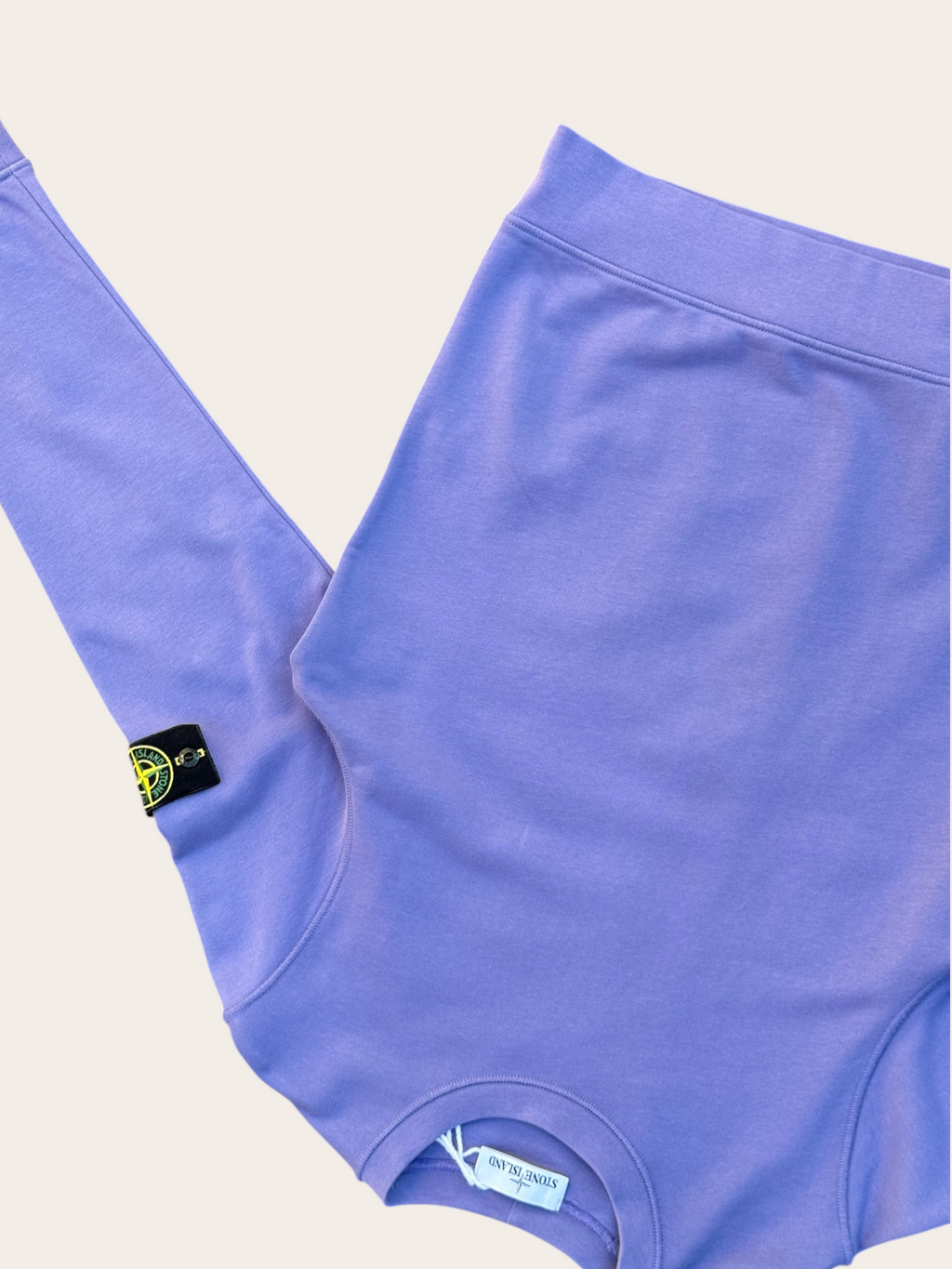 Sweat Stone Island col rond Garment Dyed – Violet – S – Mixte — photo complémentaire 3