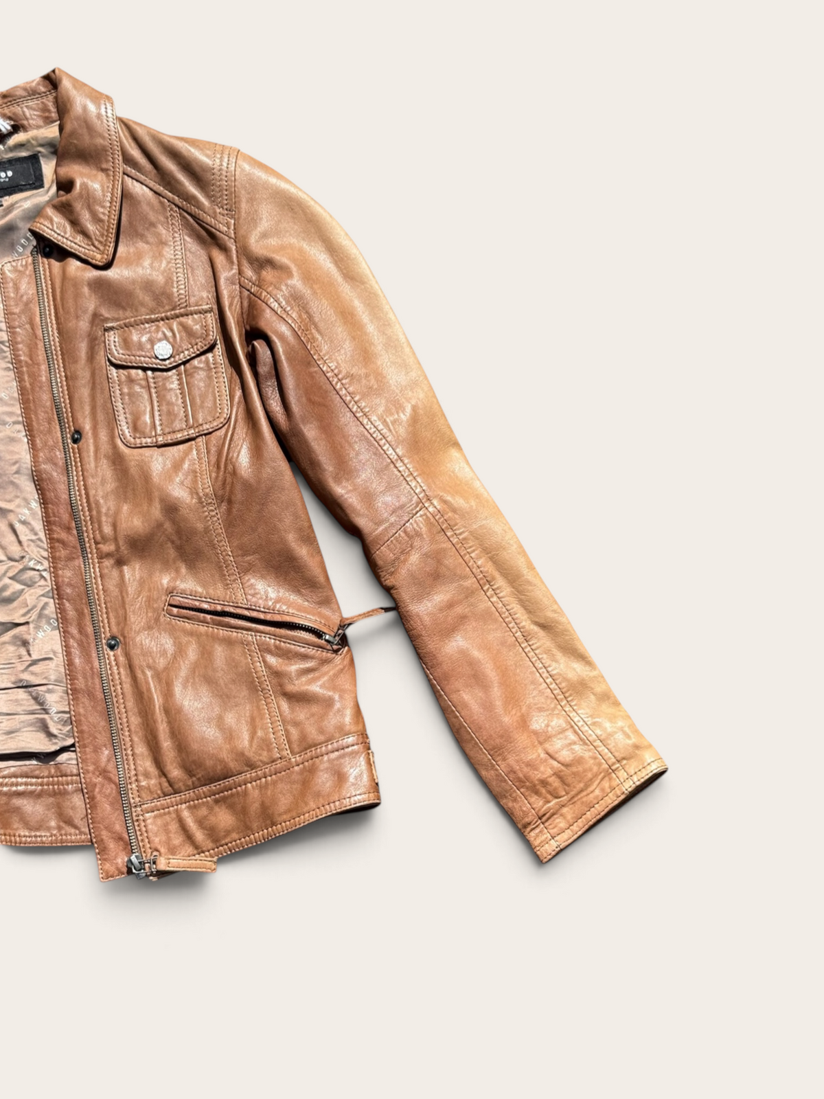 Veste en cuir – Oakwood – M – Femme