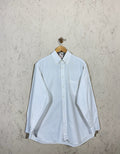 Burberry London Chemise Blanche Homme L Nova Check Coton
