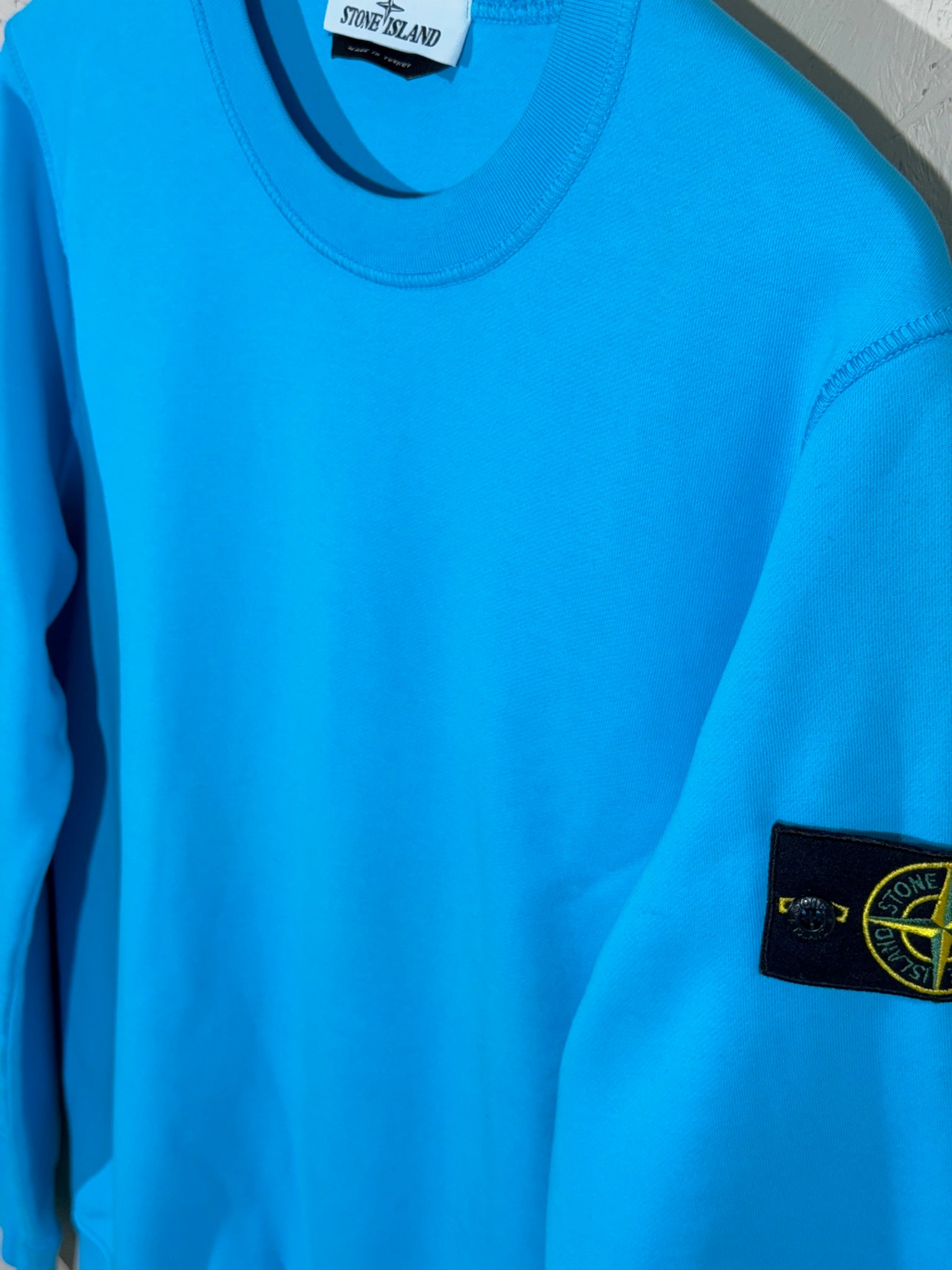 Sweat Stone Island Bleu Azur M Mixte