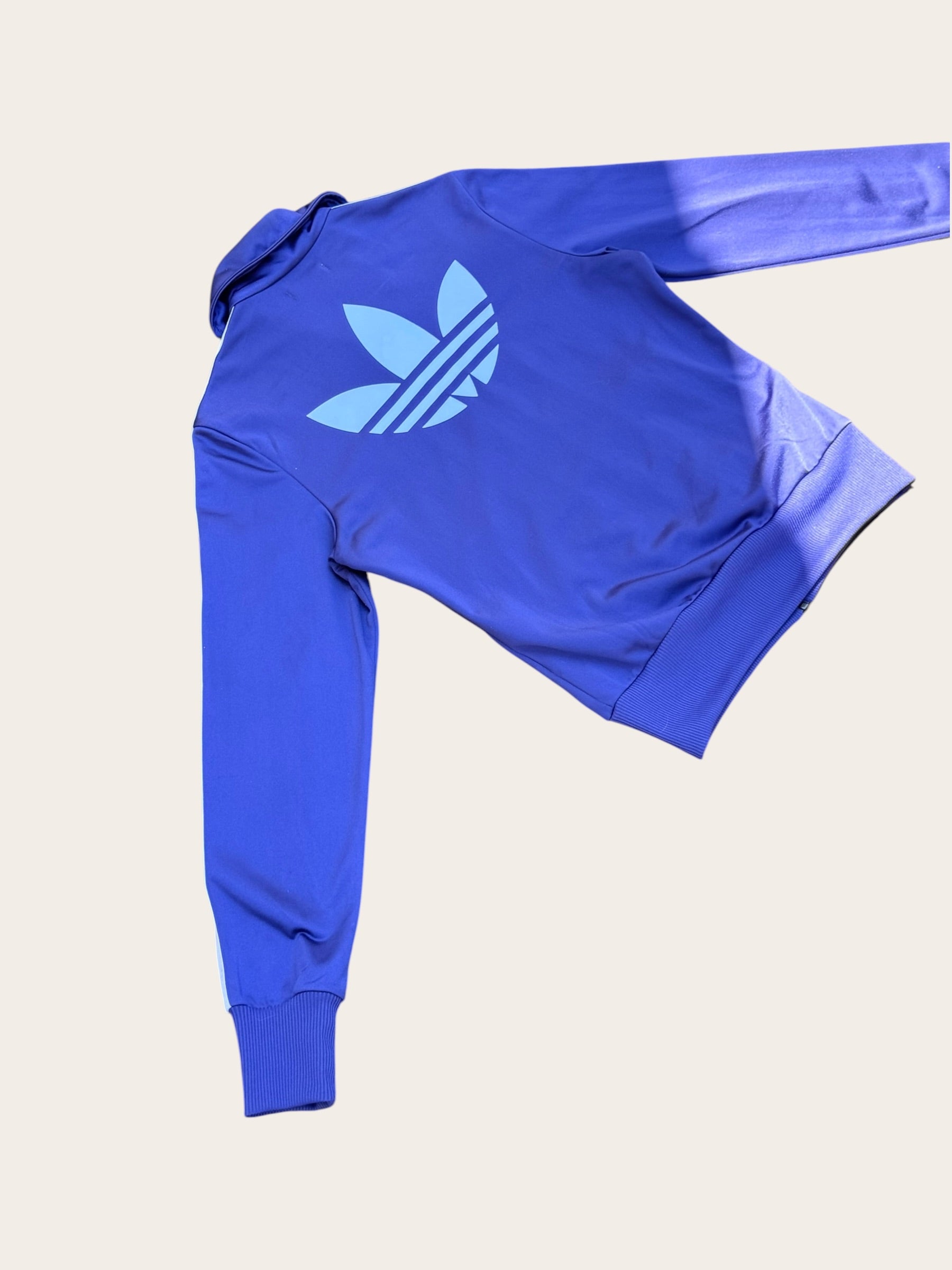 Veste de survêtement Adidas – Violette et bleu ciel – T.38 – Femme — photo complémentaire 5