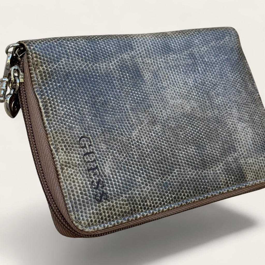 Porte-monnaie Guess effet python – Taupe – Taille unique – Femme — vue principale