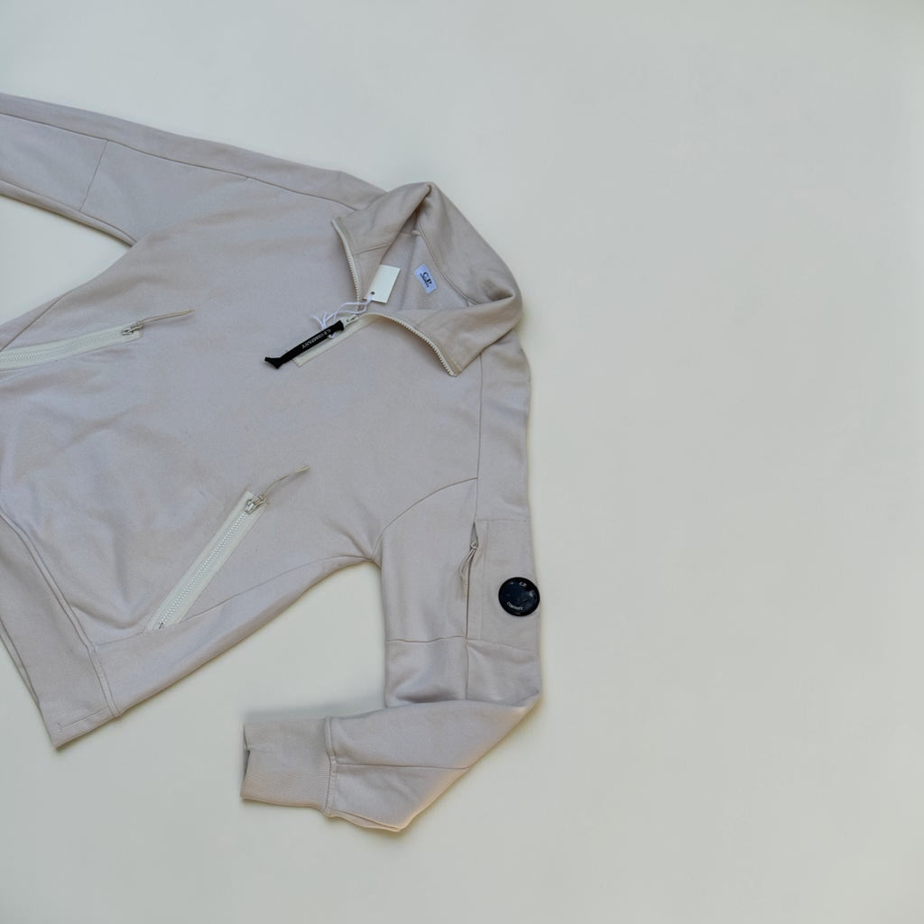 Sweat demi-zip C.P. Company – Crème – M – Mixte — photo complémentaire 2