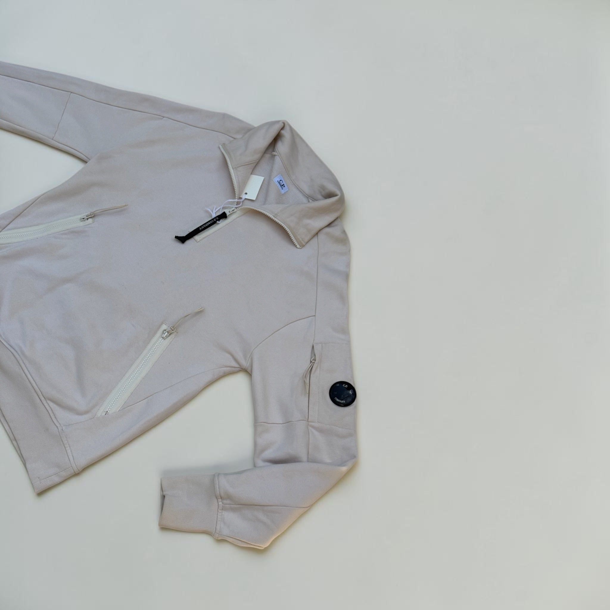 pull zip C.P. COMPANY CRÈME – M – MIXTE