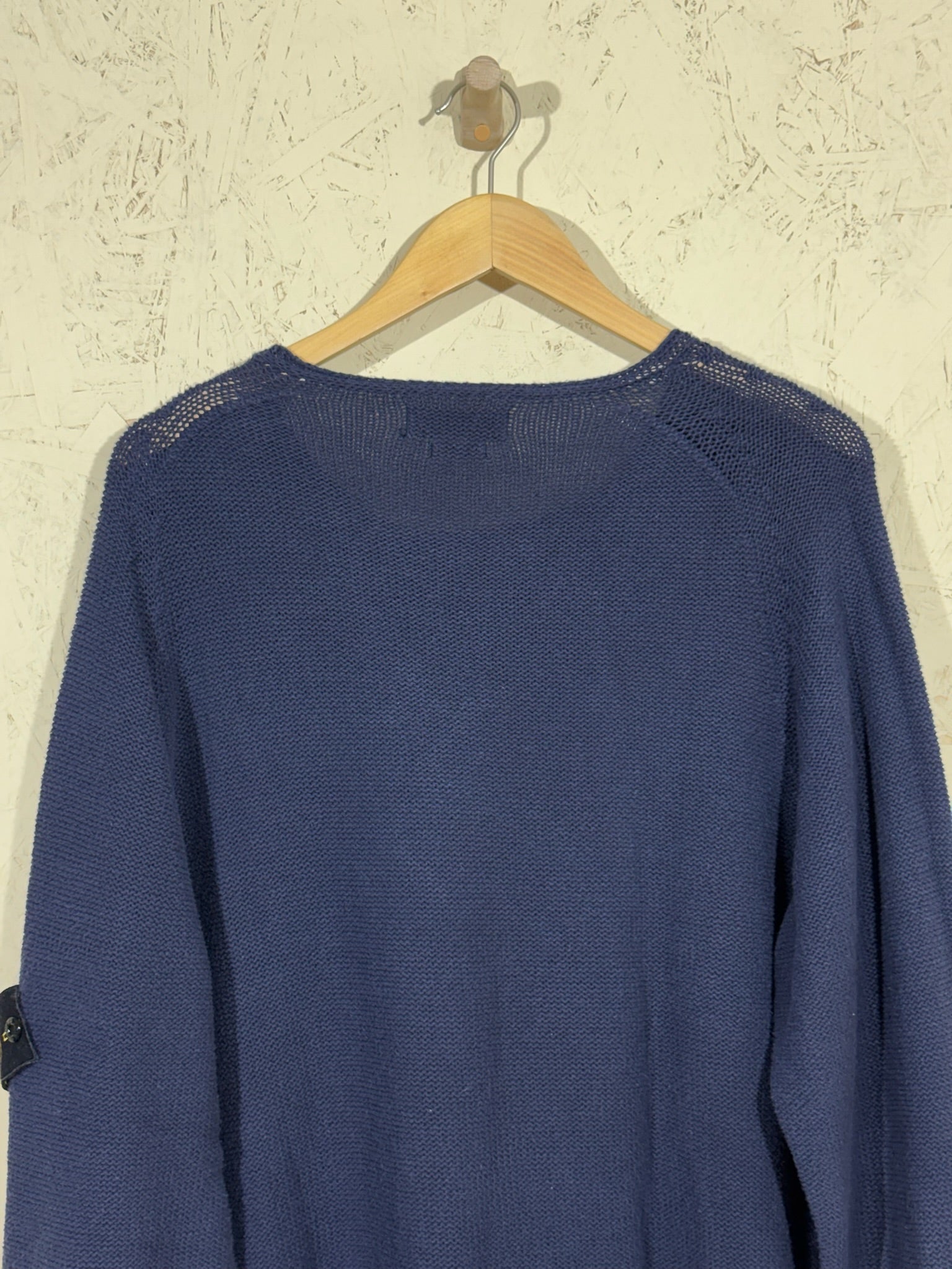 Pull Stone Island Maille Bleu L Vintage Mixte