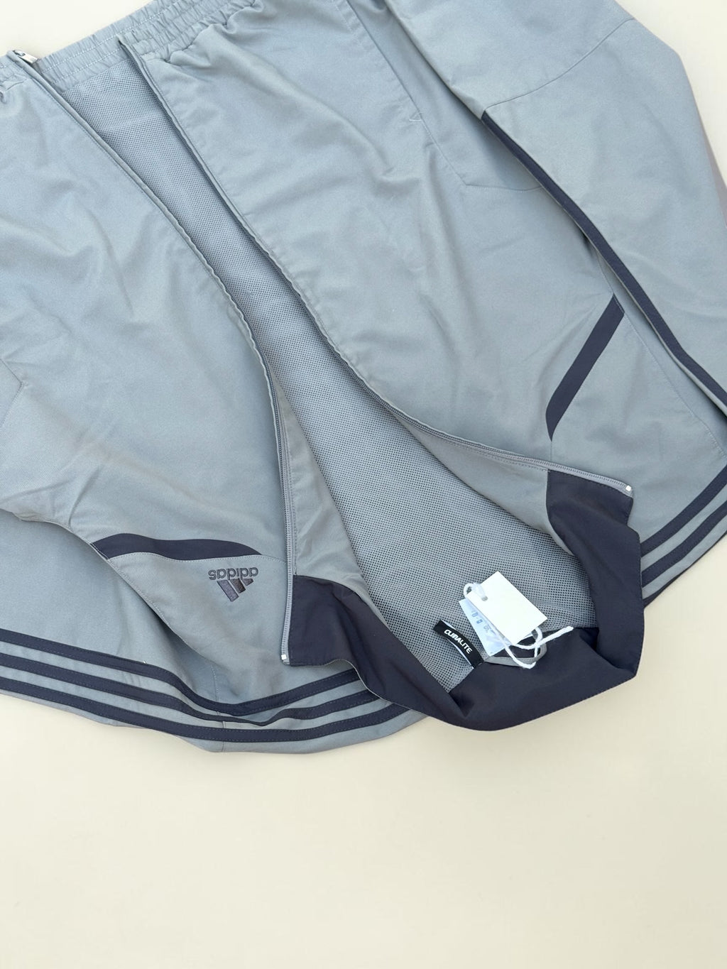 Veste de survêtement Adidas ClimaCool – Grise – L – Mixte – Vintage — photo complémentaire 3
