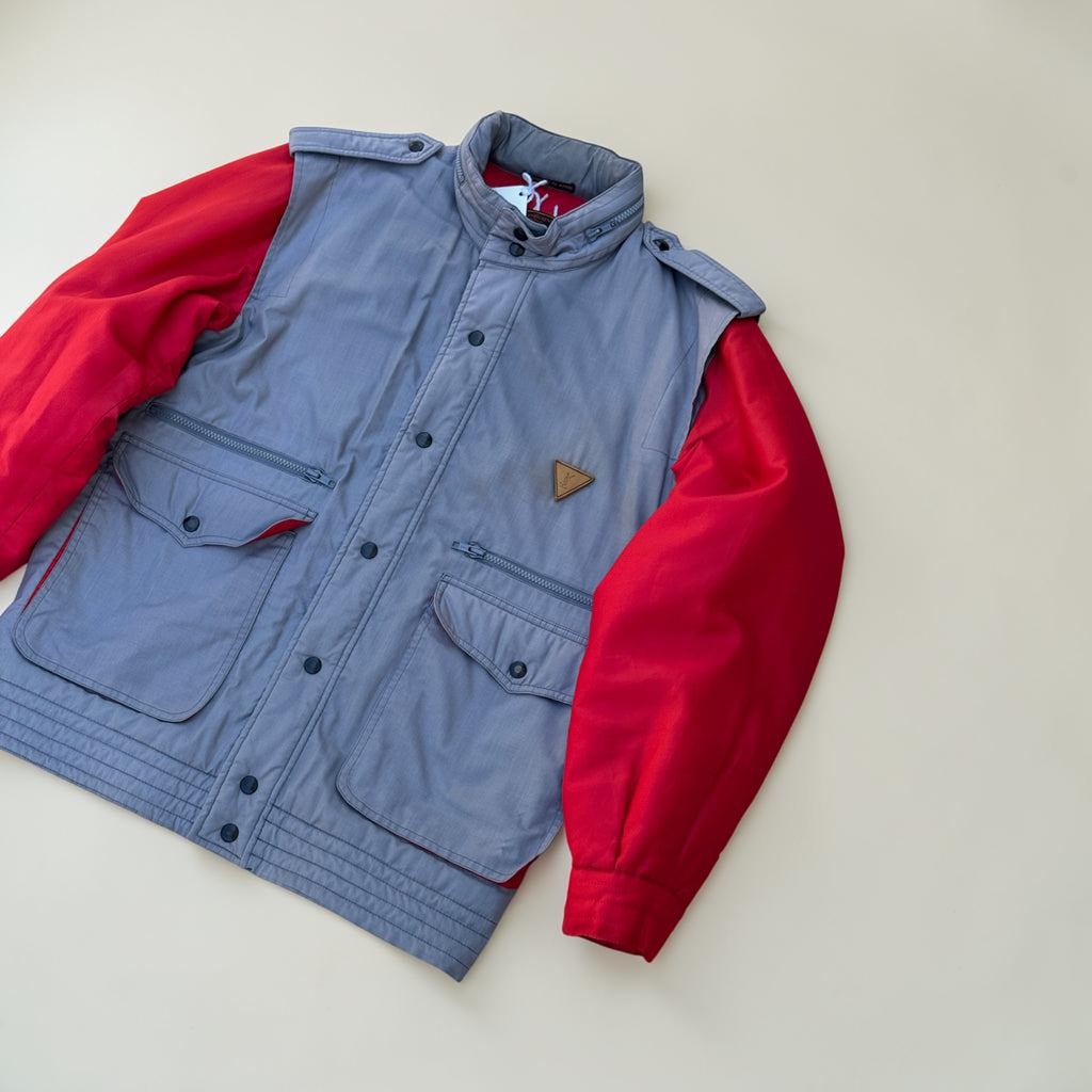 Veste Yves Saint Laurent Sportswear – Gris et rouge – M – Mixte – Vintage — vue principale