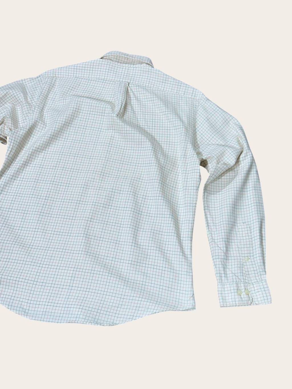 Chemise Polo Ralph Lauren à carreaux – Beige – L – Mixte — photo complémentaire 4