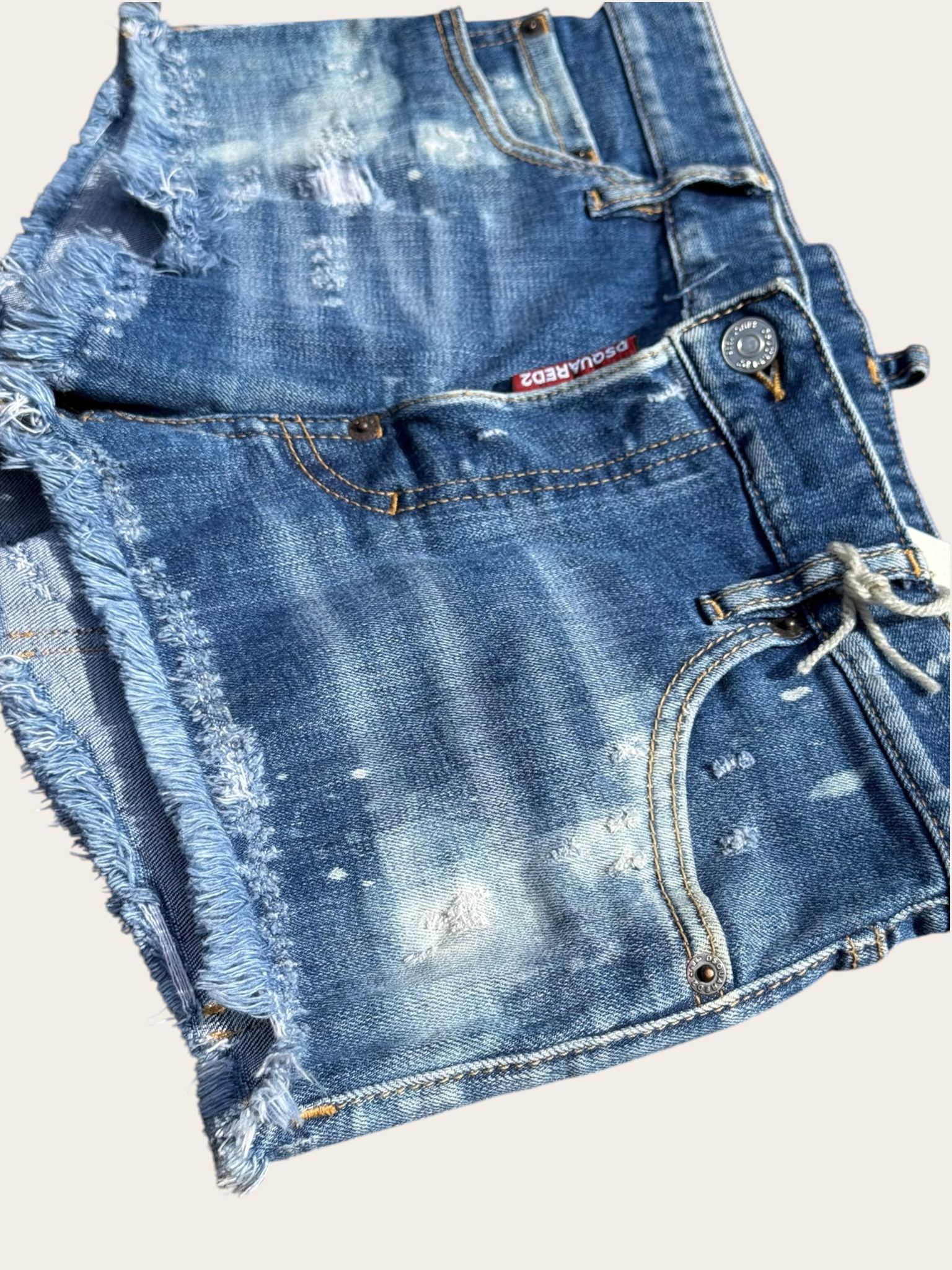 Short Dsquared2 en jean – Bleu clair – T.42 – Femme — photo complémentaire 2