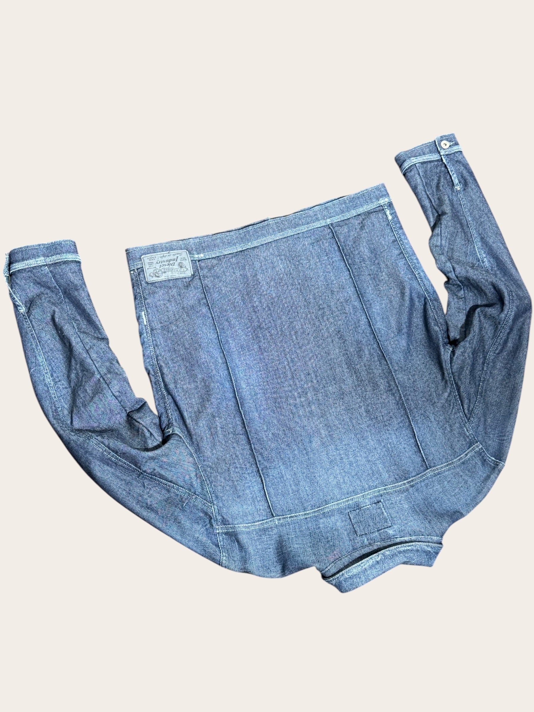 Veste Diesel en jean – Bleu brut – XL – Femme — photo complémentaire 8