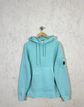 CP Company Hoodie Lens Sleeve Vert d’Eau XL Mixte
