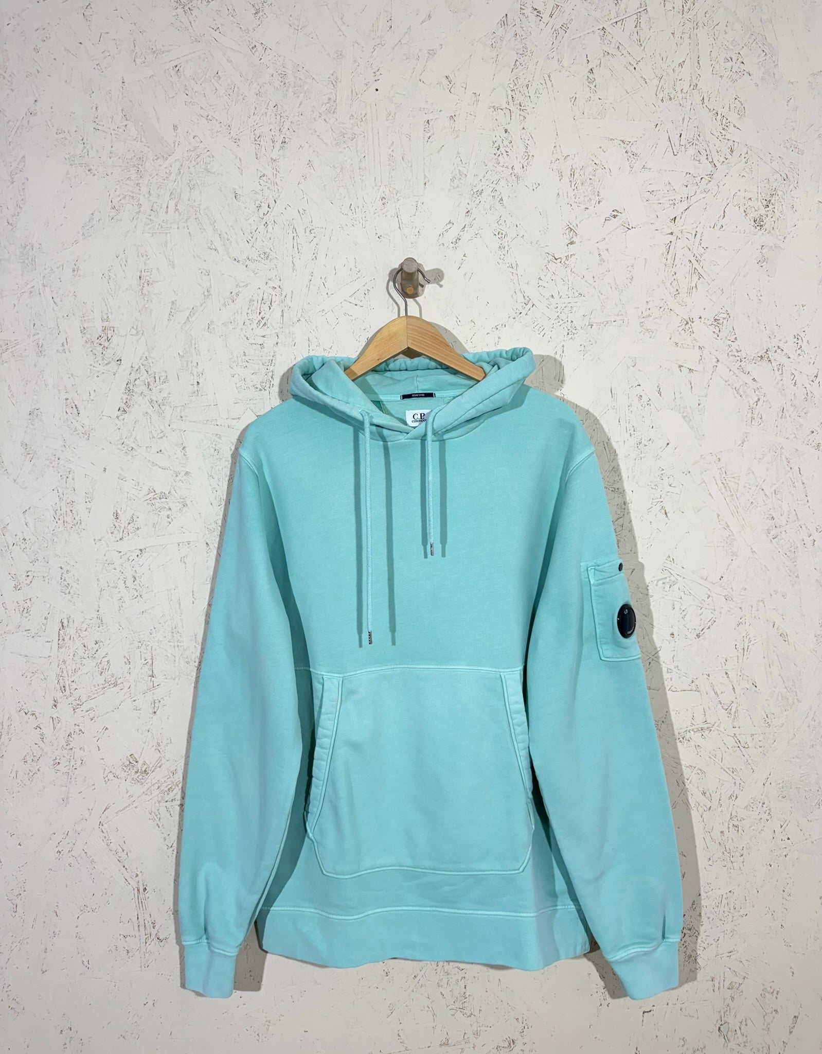CP Company Hoodie Lens Sleeve Vert d’Eau XL Mixte