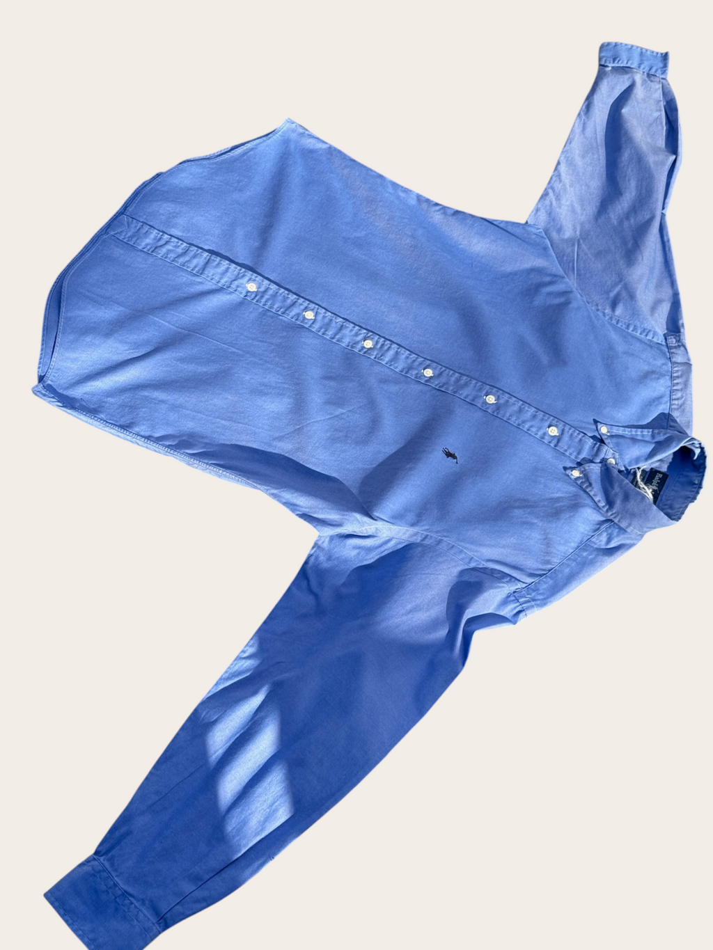 Chemise Polo Ralph Lauren Oxford – Bleue – 15/33 – Homme — photo complémentaire 3