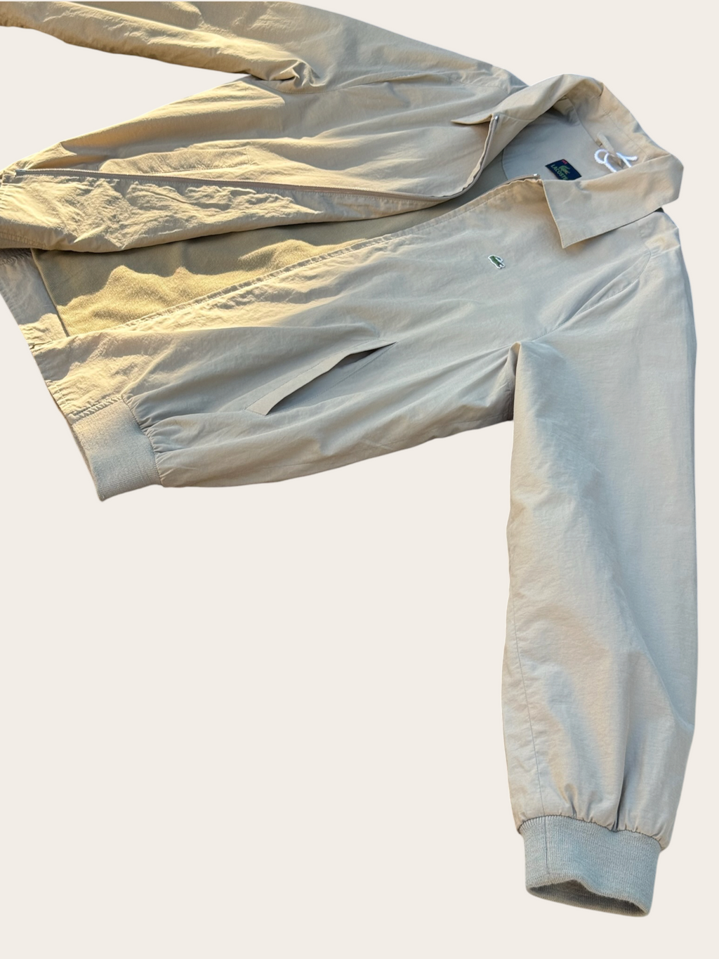 Veste Lacoste Harrington – Beige – 54/5 – Mixte – Vintage — photo complémentaire 2