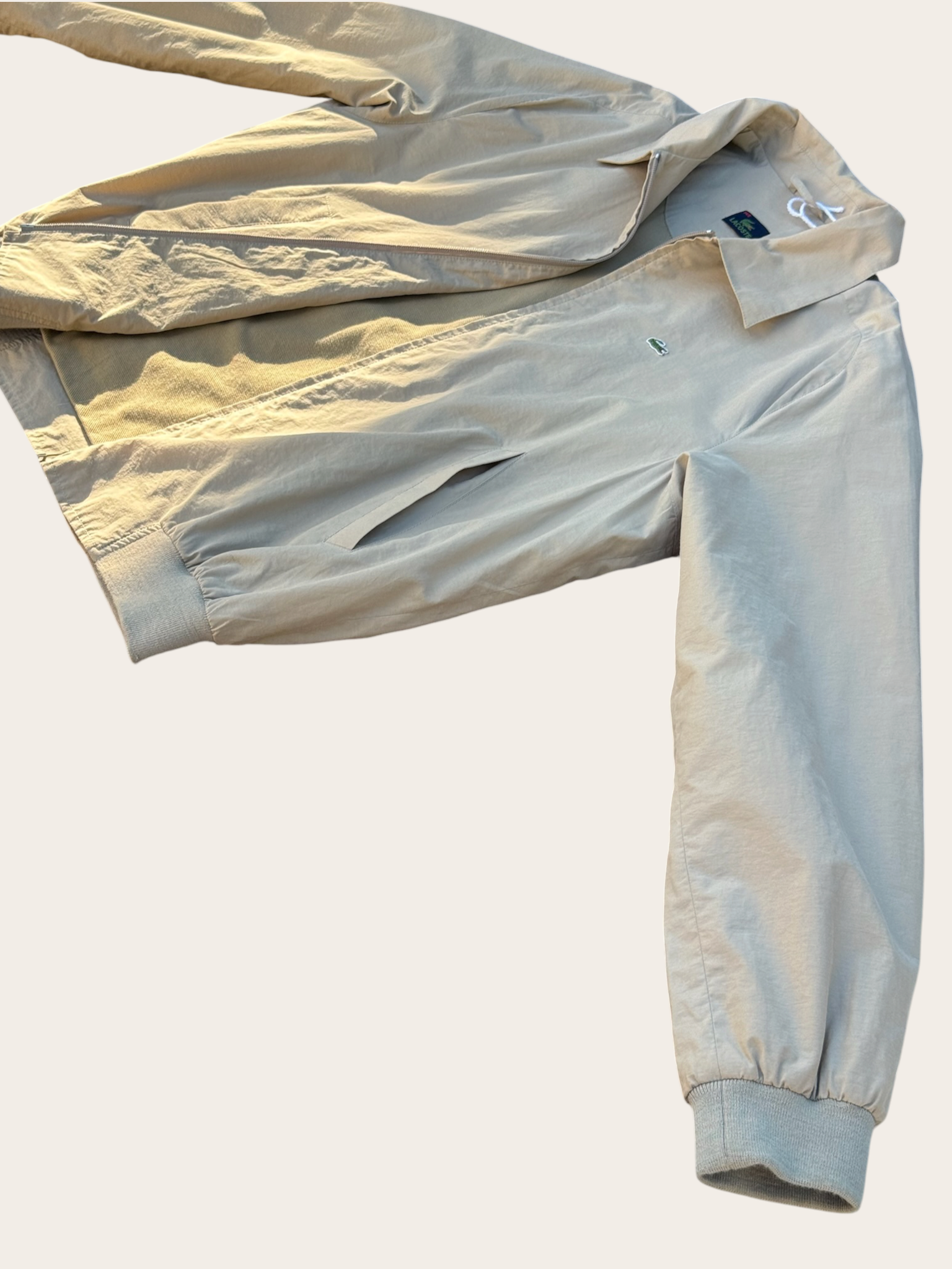 Veste Lacoste Harrington – Beige – 54/5 – Mixte – Vintage — photo complémentaire 2